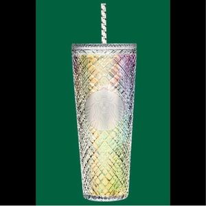 Starbucks Jeweled Unicorn Iridescent Holiday 2022 Ice Tumbler Venti